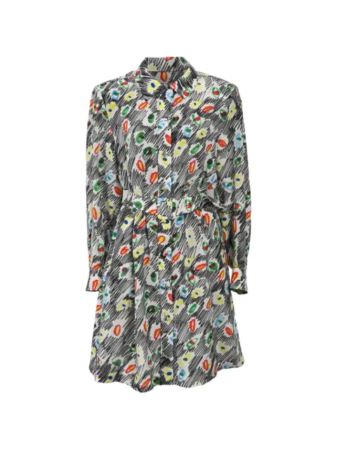 Moschino Pre-Owned Couture graffiti-print shirt dress White TONPUHKCL432191W