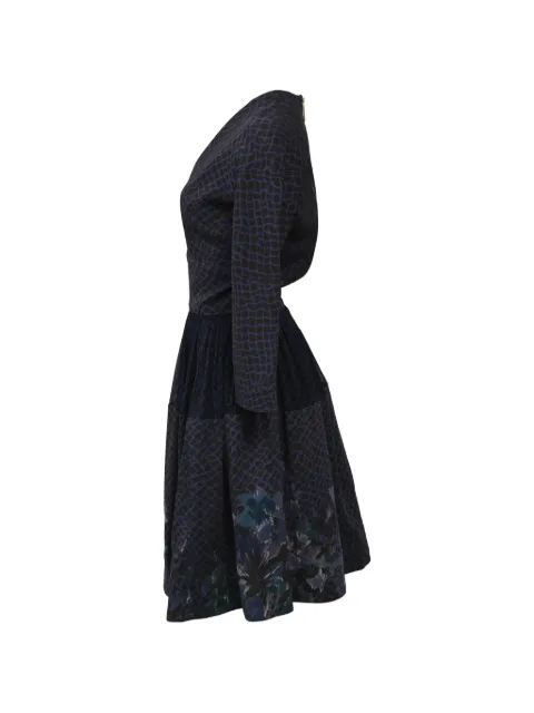 Elie Saab printed A-line dress Blue NAPPUHKCL424392W