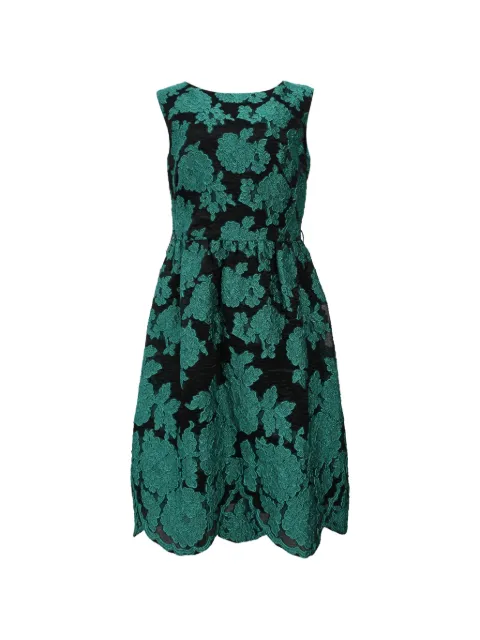 Escada Pre-Owned floral lace dress Green TONPUHKCL444015W