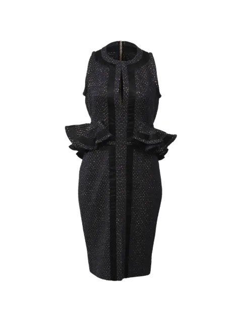 Altuzarra tweed peplum dress Blue NAPPUHKCL424390W