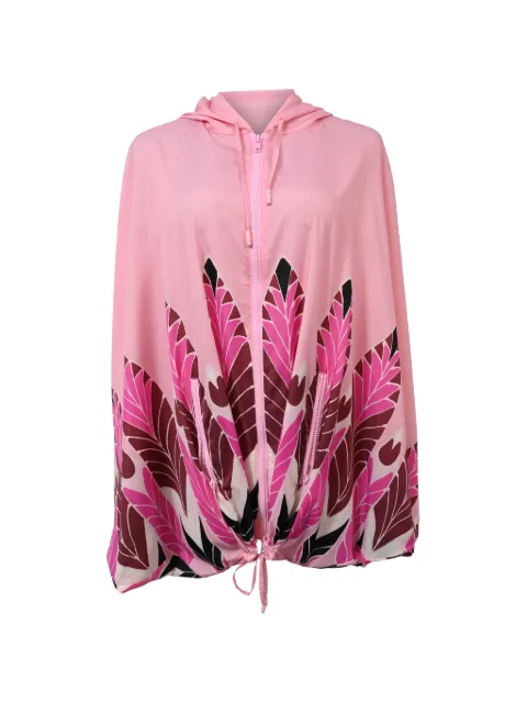 Valentino Garavani Pre-Owned printed hooded jacket Pink NAPPUHKCL400514W
