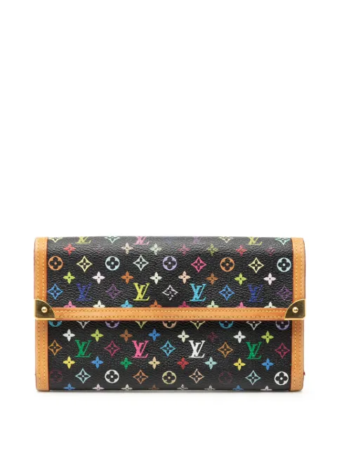 Louis Vuitton Pre-Owned 2004 Monogram Multicolor Porte Tresor International Wallet long wallets Black J92FWNKERKXP6VAC