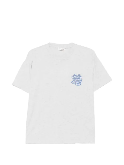 ANINE BING Cade logo-print cotton T-shirt Grey A0812929