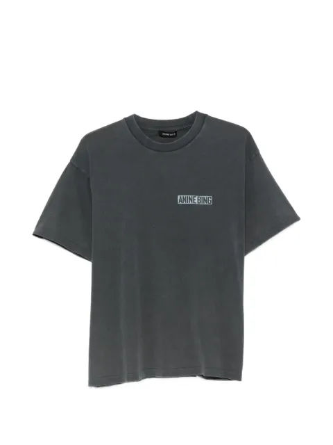 ANINE BING Cade logo-print cotton T-shirt Grey A0812312WBL1