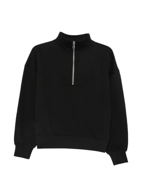 Calvin Klein half-zip logo-embroidered sweater Black LV044G247GUB1