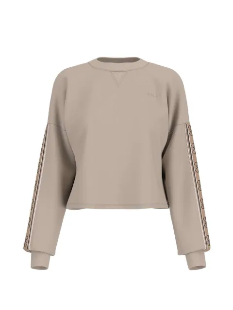 GUESS USA logo-tape sweater Neutrals V3BQ16KB3P2