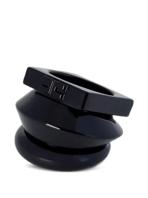 Elisabetta Franchi golden metal ring Black AN15B63E2