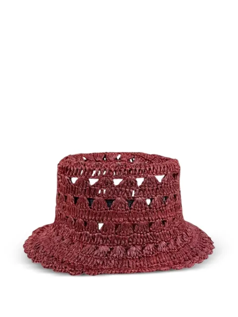 TWINSET crochet bucket hat Red 261TO5420