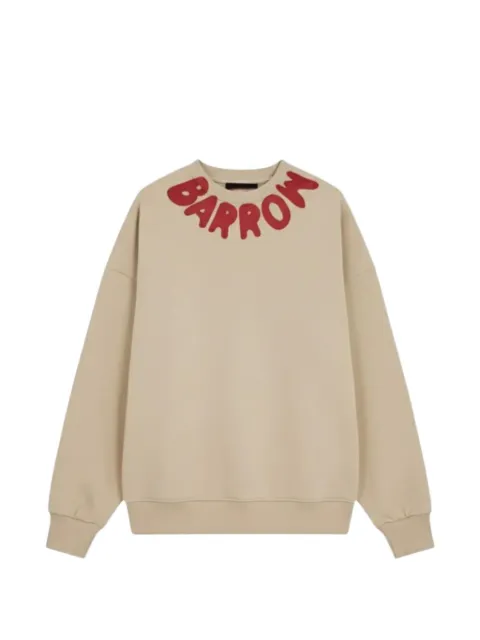BARROW logo-print long-sleeve sweatshirt Neutrals S6BWUASW070013