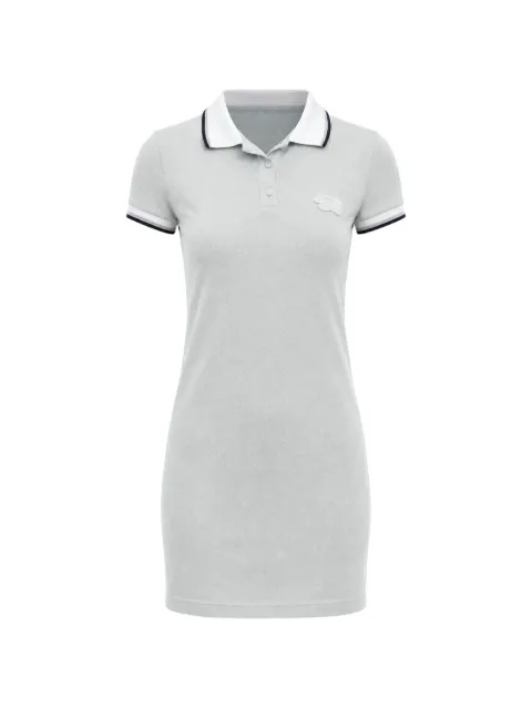 DSQUARED2 embroidered-logo cotton mini polo dress Grey S72CV0477S22743