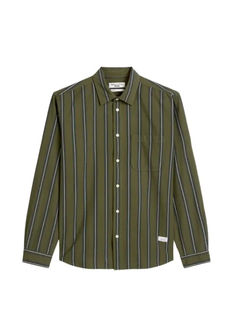 Marc O'Polo striped chest-pocket shirt Green 5000007667