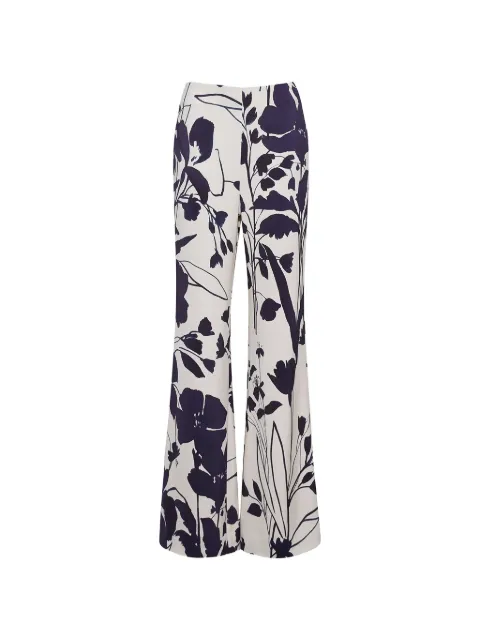 Cara Cara Pisa floral-print trousers Neutrals 806BOTI