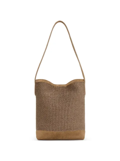 Mansur Gavriel small Everyday Cabas leather-trim tote bag Brown WF24H151RS