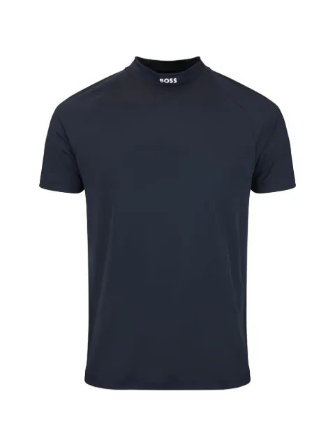 BOSS logo-print raglan-sleeve T-shirt Blue 50559209