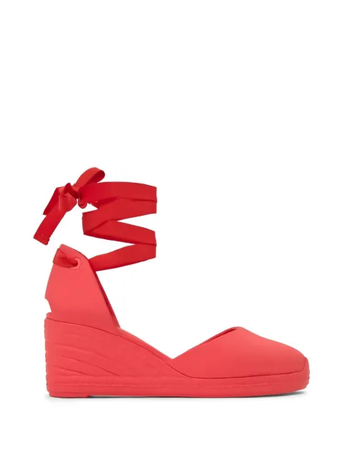 Castañer Careen pebbled espadrilles Red 025775