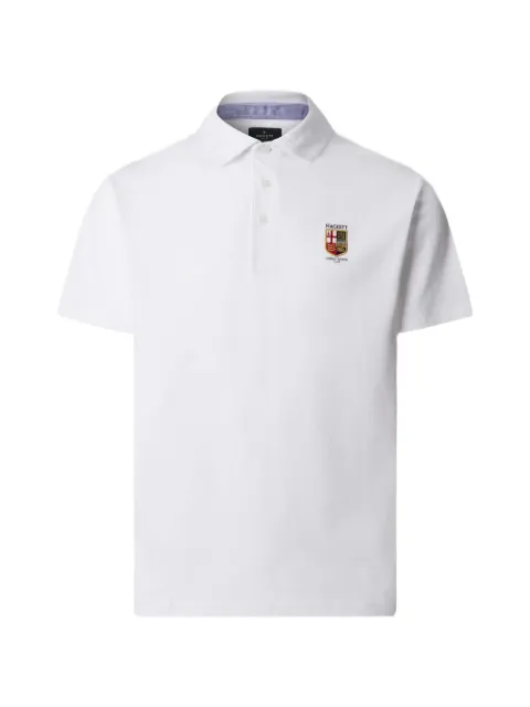 Hackett London x London Rowing Club logo-embroidered polo shirt White HM5600114