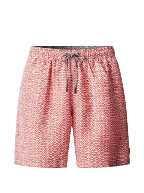 Hackett London Diamond drawstring swim short Red HMB100031
