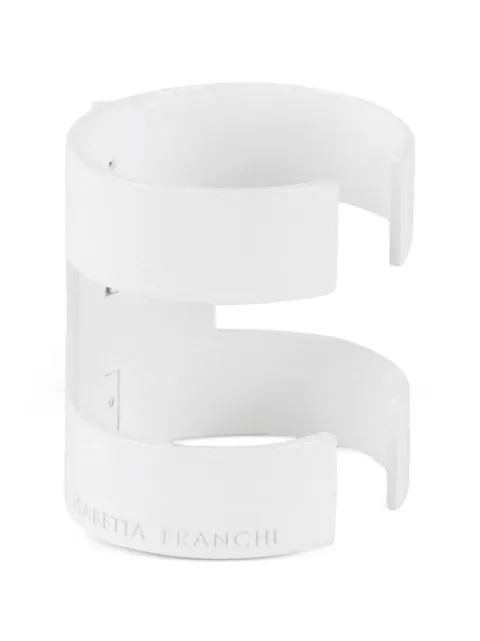 Elisabetta Franchi rigid bracelet with logo White BC01I63E2