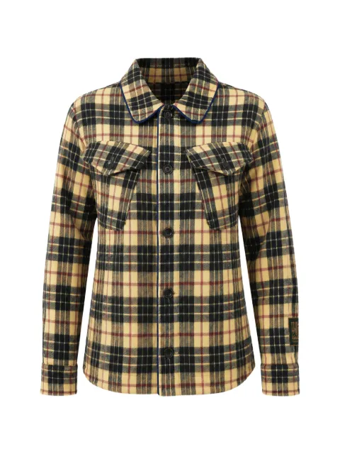 Pierre-Louis Mascia tartan wool shirt Yellow GC11883CAKESC11133971