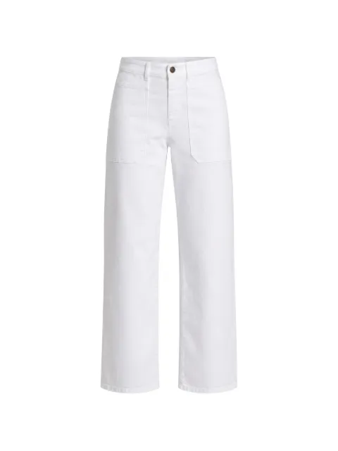 CIGALA'S Crop Fatigue straight-leg jeans White 246TDRS11001