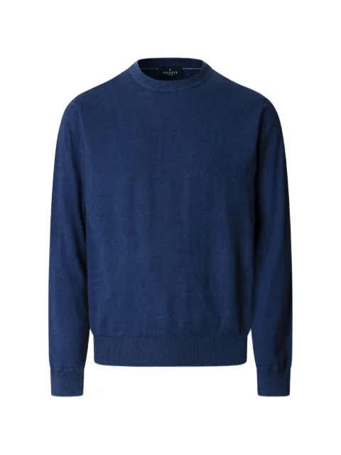 Hackett London crew-neck knitted sweater Blue HM7000171
