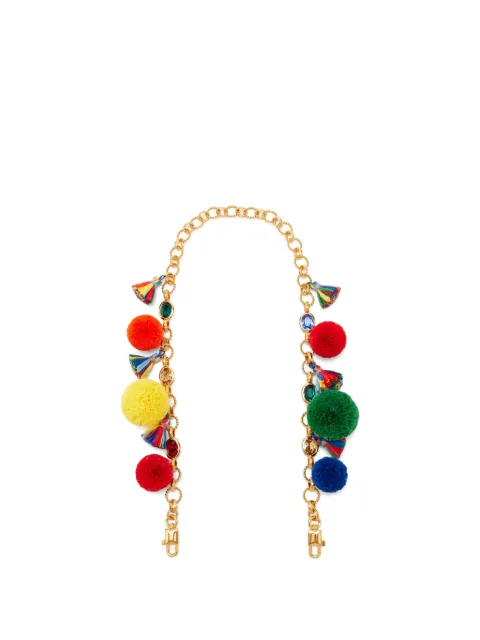 Dolce & Gabbana pom-pom tassel-detail shoulder strap Gold BI3501A0665