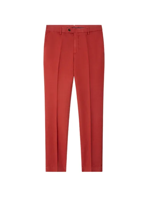Hackett London pressed-crease slim-fit chino trousers Red HM2100112
