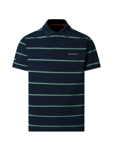 Hackett London striped short-sleeve polo shirt Blue HM5600117