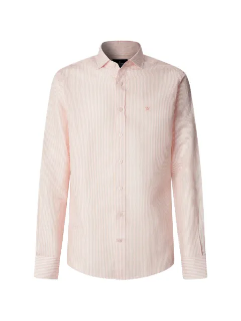 Hackett London bengal-stripe tailored-fit shirt Pink HM3010691