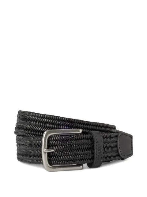 Hackett London braided leather belt Black HM4100007