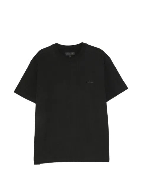 Purple Brand logo-print crew-neck T-shirt Black P117BSBB725