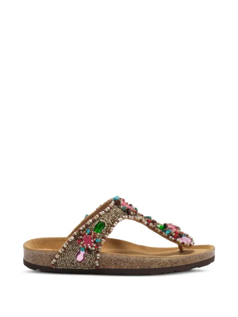 MALIPARMI Glamour Infrabijoux® bead-embellished sandals Neutrals SJ00179101110B99