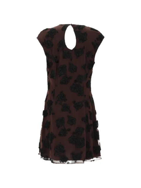 ROTATE BIRGER CHRISTENSEN floral-motif mini dress Brown 1155333088BCR14163088