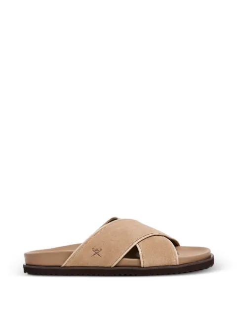 Hackett London Mikonos Highcross crossover-strap sandals Neutrals HMS21475