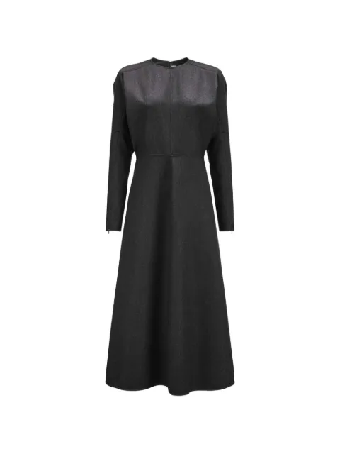 Victoria Beckham Dolman wool midi dress Grey 1124WDR005231F