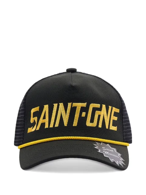 SAINT MXXXXXX embroidered mesh cap Black SM26SSMMK80000084BK