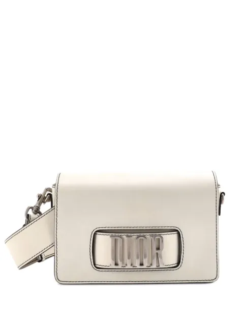 Christian Dior Pre-Owned Dio(r)evolution Flap Bag Leather Medium shoulder bag White QRKPQMHETLVYI5X3
