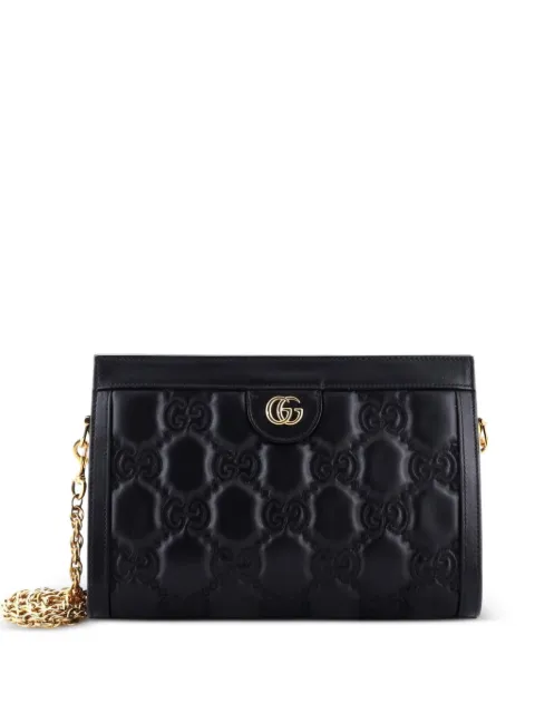 Gucci Pre-Owned GG GG Matelasse Leather Small shoulder bag Black AUN408L4I78FBUE5