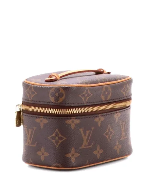 Louis Vuitton Pre-Owned Nice Vanity Case Monogram Canvas Nano pouch Brown M8KQPF67DF4EGTZW