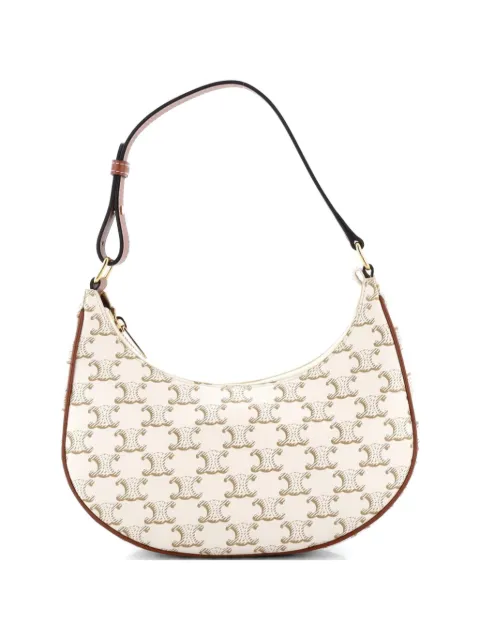 Celine Pre-Owned Ava Bag Triomphe Coated Canvas hobo bag Neutrals 5RLXJTAZPEK6U8SF