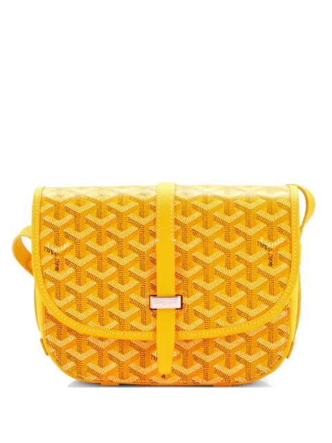 Goyard Pre-Owned Belvedere II Messenger Bag Coated Canvas PM crossbody bag Yellow 361ODADDKMCLAURQ
