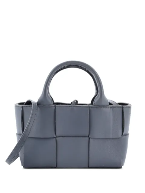 Bottega Veneta Pre-Owned Arco Maxi Intrecciato Leather Candy tote bag Grey YMV0LKIPNLMOO7QK
