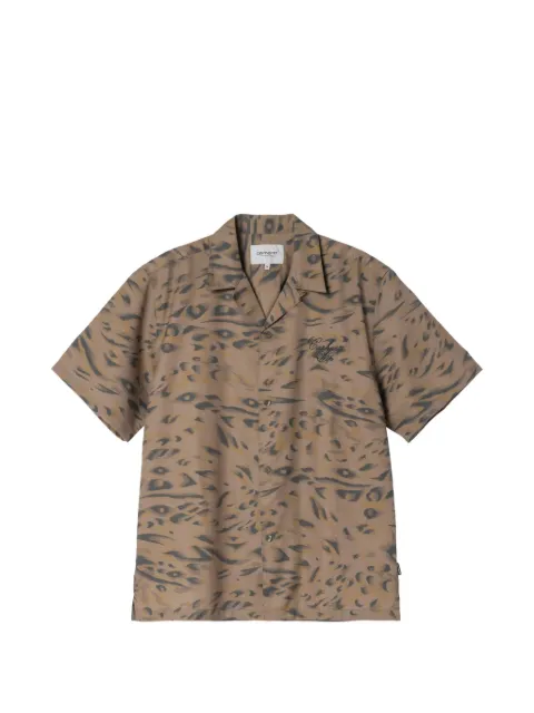 Carhartt WIP Travon duck-feather-print shirt Neutrals I036808