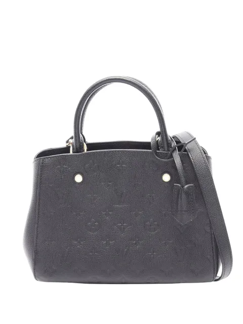 Louis Vuitton Pre-Owned 2015 Monogram Empreinte Montaigne BB satchel Black QDDA7BAQPCCBMLUV