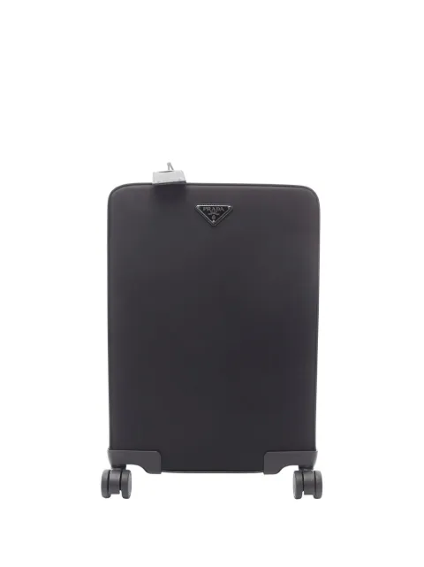 Prada Pre-Owned 2013-2026 Tessuto and Saffiano Trimmed Trolley travel bag Black Q7JD435C1CKXTLDK