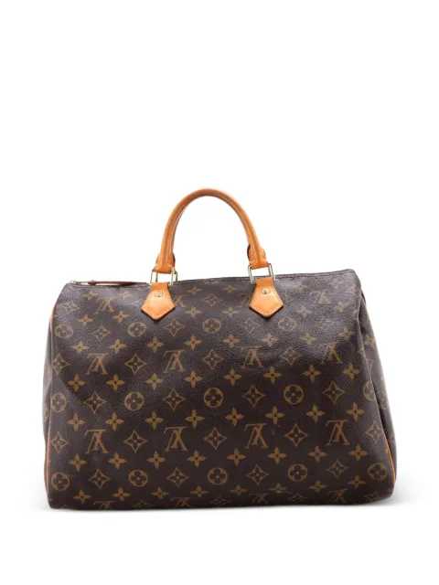 Louis Vuitton Pre-Owned Speedy Handbag Monogram Canvas 35 satchel Brown PM9NKWBLOU4D62S0