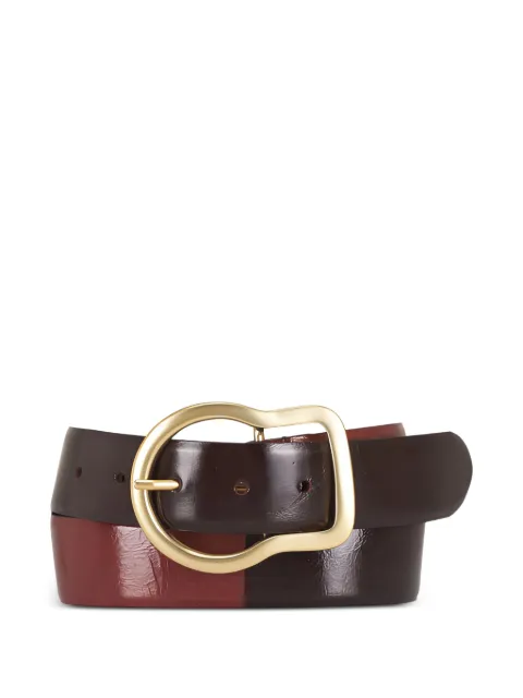 Dorothee Schumacher two-tone leather belt Brown 550115076