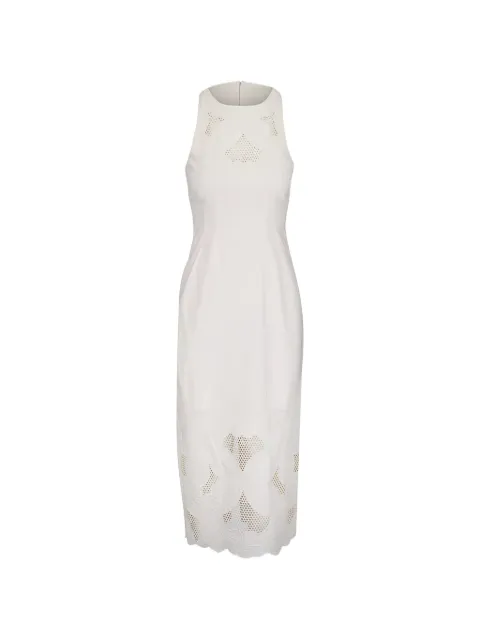 Veronica Beard broderie-anglaise sleeveless dress White 2605LN6422446W0097