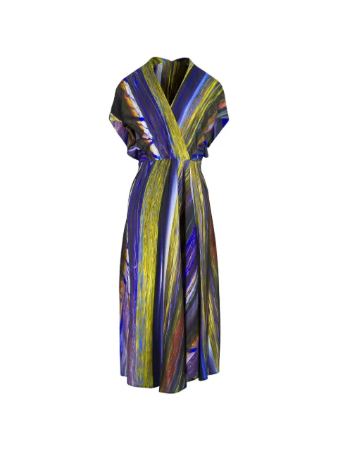 Zero + Maria Cornejo abstract-print wrap dress Blue B26SFP701MUL