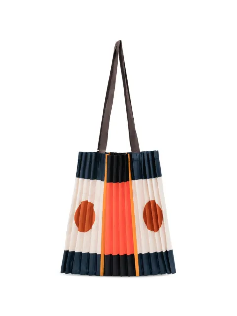 MULTITUDES BAGS Pozzallo pleated tote bag White POZZALLO